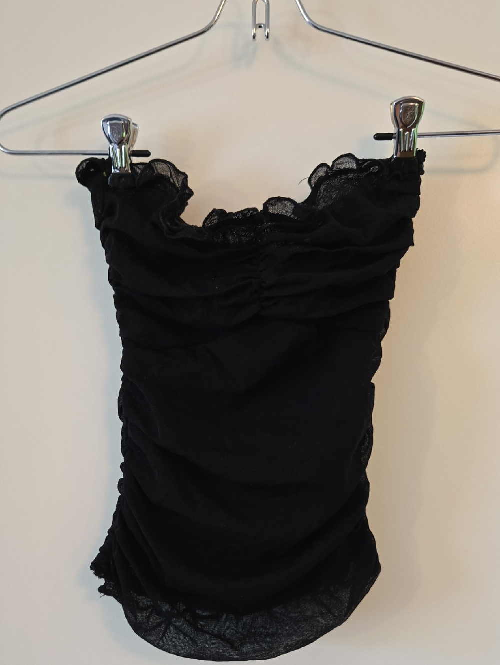 Urban Behavior Black Lace-Trim Strapless Bandeau